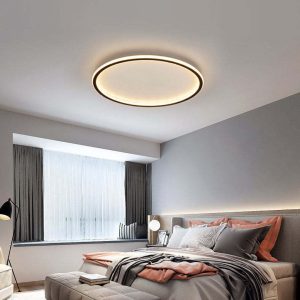 Quinn Modern Round Led Ceiling Lamp Metal/Acrylic