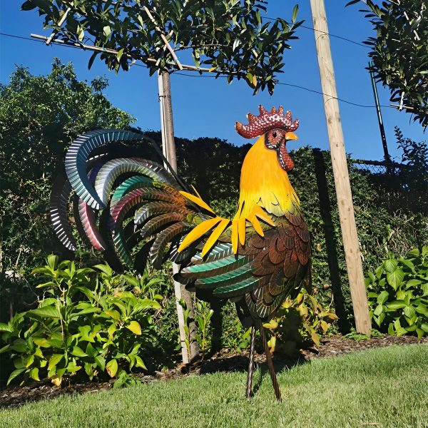 Garden Decoration Iron Rooster