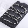 S925 Silver Bracelet Classic Great Wall Print Punk Style