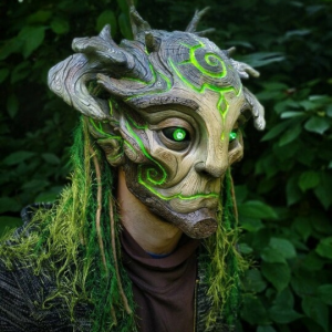 Green Man Forest Spirit Costume Accessories Masks