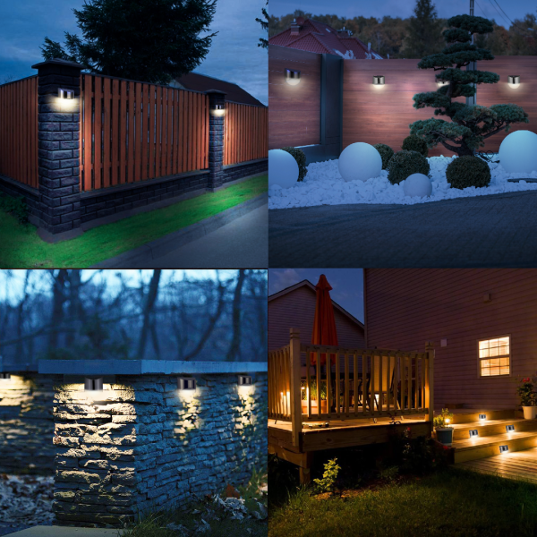 Solar Led Outdoor Wall Lights Of Stainless Steel