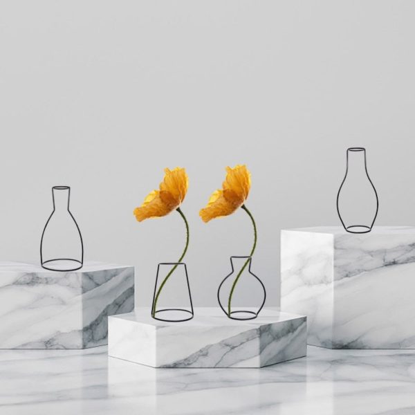 Retro Iron Vases