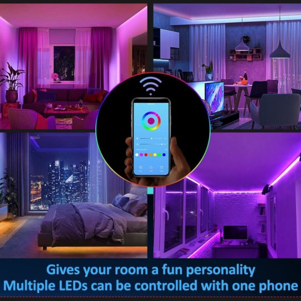 Led Smart Led Strip - Control Via App-Wifi