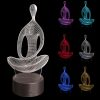 Yoga Meditation 3D Led Lamp