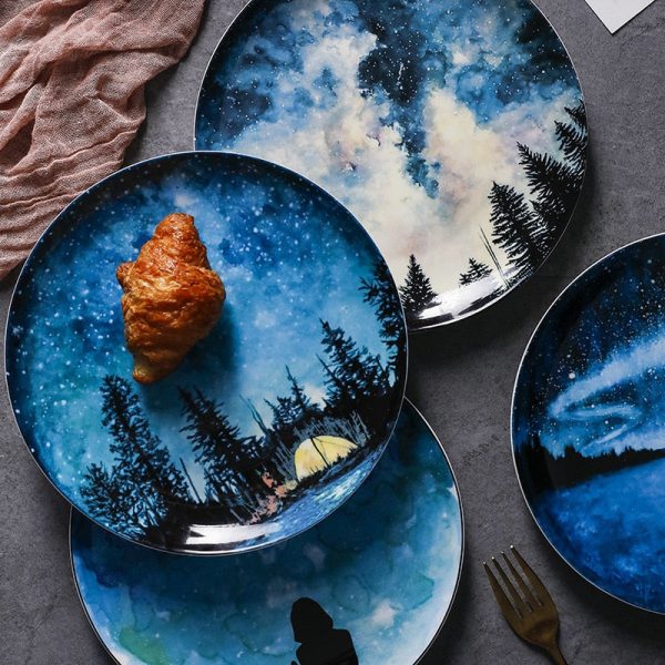 Starry Night Plates