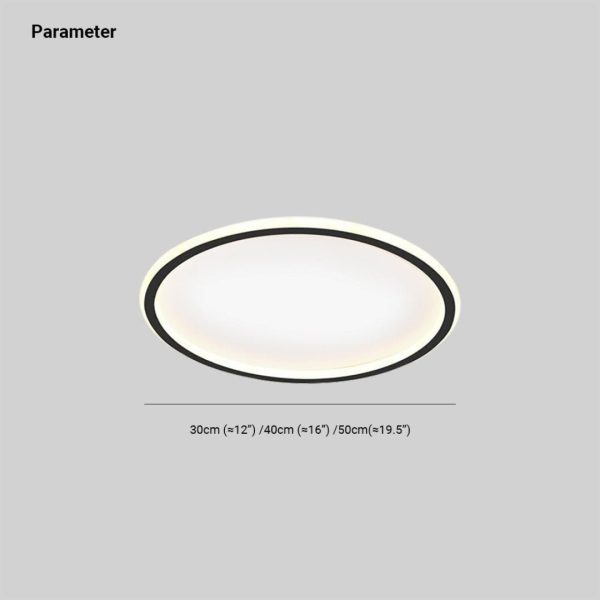 Quinn Modern Round Led Ceiling Lamp Metal/Acrylic