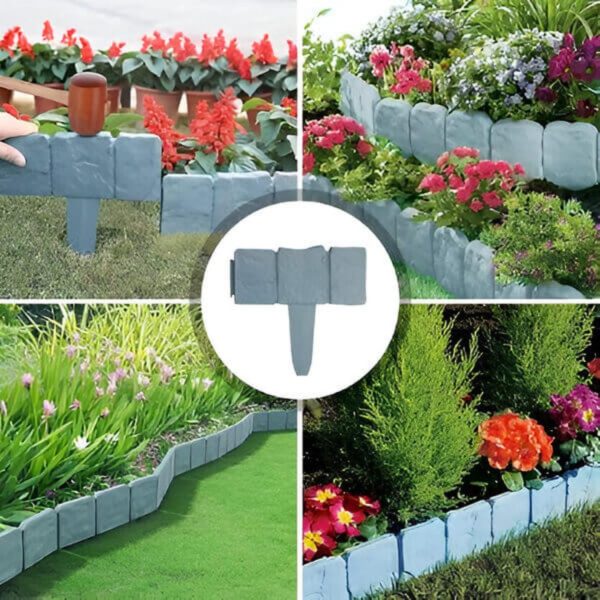 Stone Garden Edging (10 Pieces) | Minihek