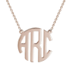 Custom Monogram Pendant Necklace