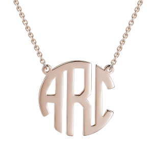 Custom Monogram Pendant Necklace