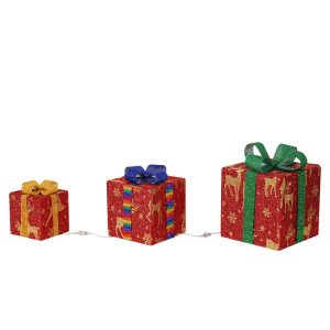 Festive Illuminated Trio Gift Box