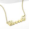 Alloy Plated Carrie Name Necklace Custom Name Necklace