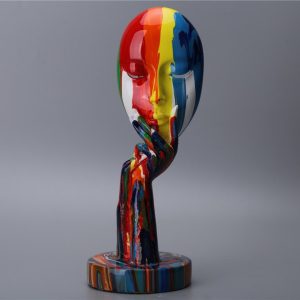 Vibrantvisage - Colorful Face Statue