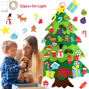 Twinkletots Illuminated Felt Christmas Tree