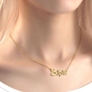 Custom Name Necklace Disney Princess Necklace With Crown