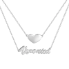 Layered Nameplate Necklace For Her