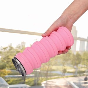 Silicone Folding Sports Water Bottle