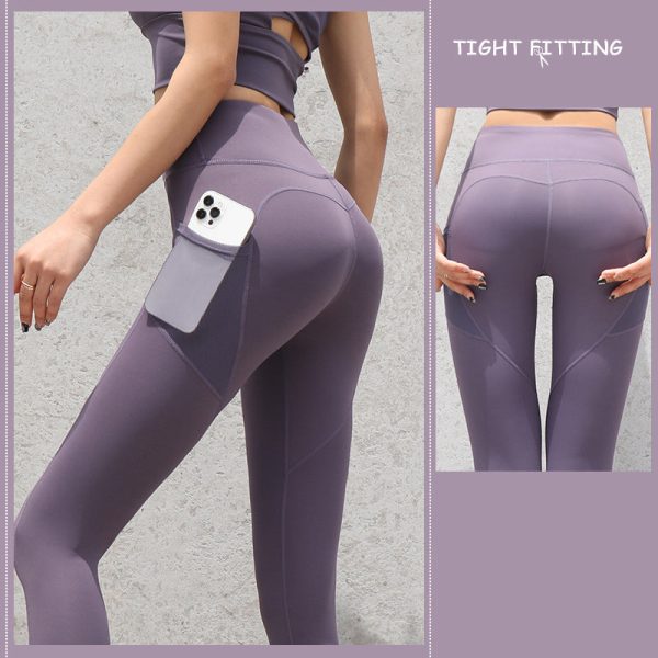 Gym Sport Seamless Yoga Leggings With Pockets