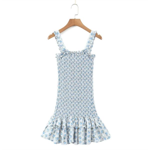 Flirty Ruffle Sleeveless ALine Mini Dress Perfect For A Stylish Summer Look