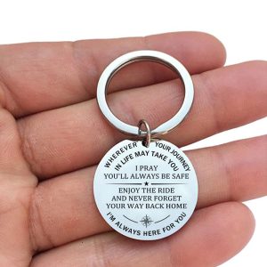 I Pray You'Ll Always Be Safe Keychain