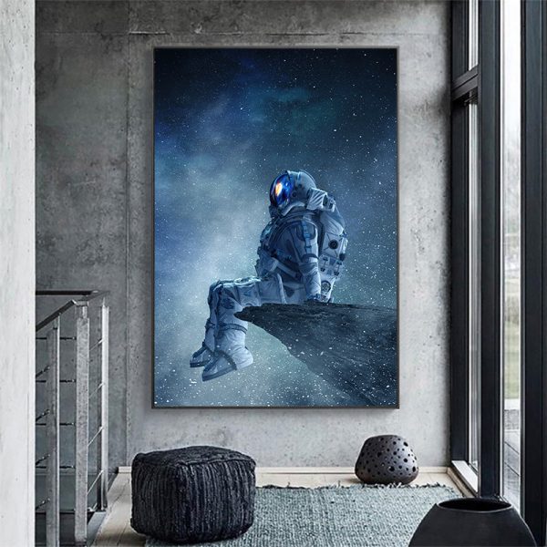 Lone Astronaut Canvas Art