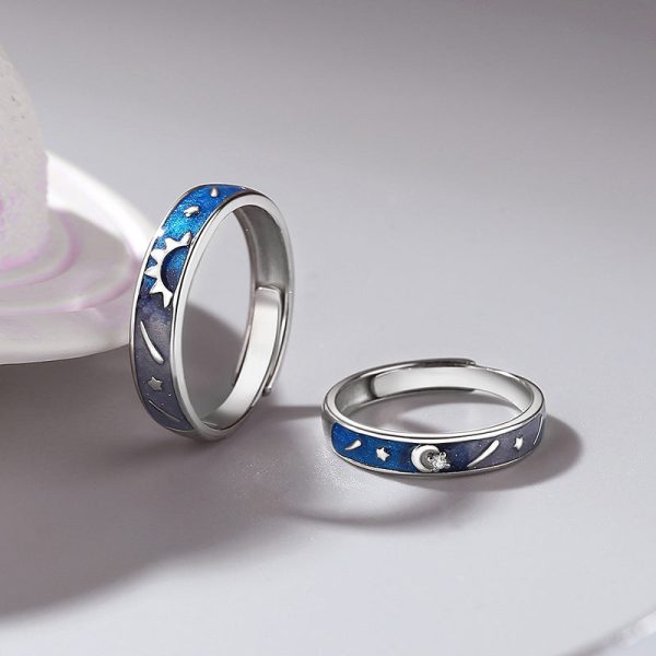 Original Design Of Sun Moon Couple Ring