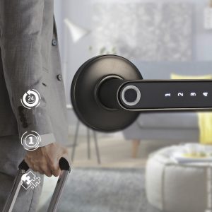 Smart Fingerprint Password Handle Lock