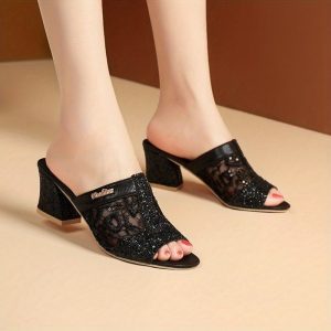 Women'S Glitter Sequins Decor Sandals