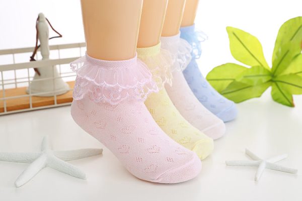 Lace Girl Socks Dance Breathable Summer