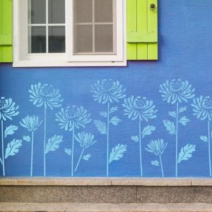 Diy Decoration Garden Fence Large Flower Stencils