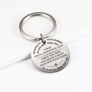 I Pray You'Ll Always Be Safe Keychain