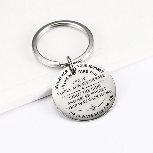 I Pray You'Ll Always Be Safe Keychain