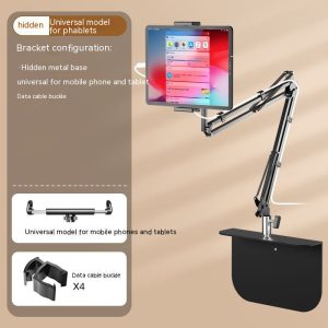 Hidden Lazy Phone Holder Flat Panel Bedside Table