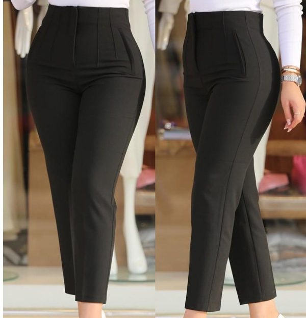 Pleat High Waist Pants