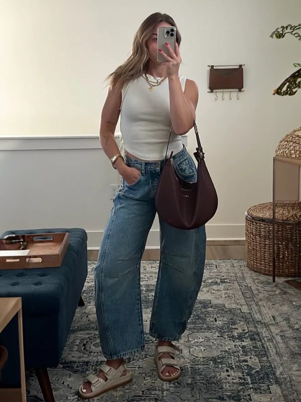 Casual And Trendy MidRise Tube Jeans