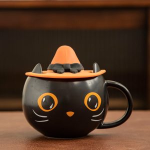 Pumpkin Covered Spoon Couple Mug