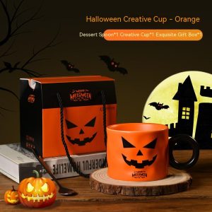 Hallowen Pumpkin Ceramic Mug