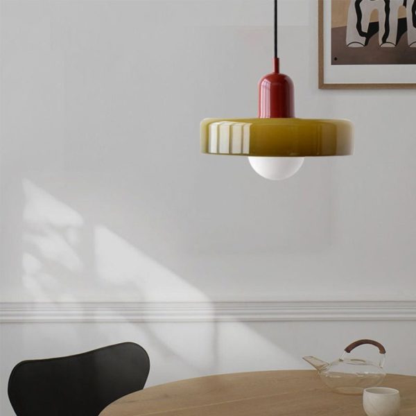 Bauhaus Pendant Lamp | Colored Glass