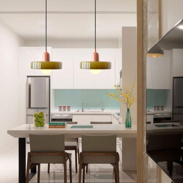 Bauhaus Pendant Lamp | Colored Glass