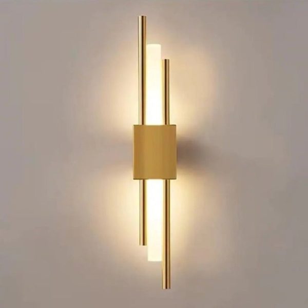 Luminart - Stylish Black/Gold Led Wall Lamp For Bedroom