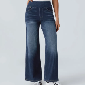 Quinn Super Stretch HighWaisted Wide Leg Jeans