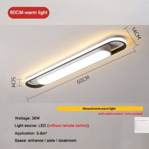 Rectangular Simple Modern Led Ceiling Lamp