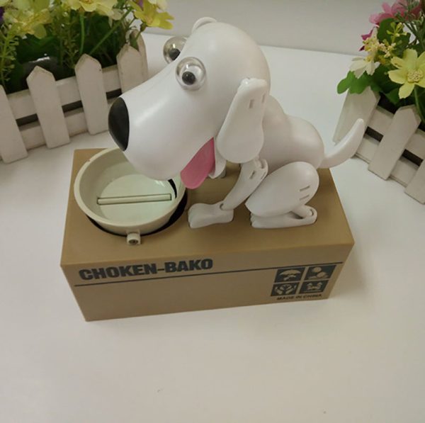 Funny Greedy Dog Piggy Bank Savings