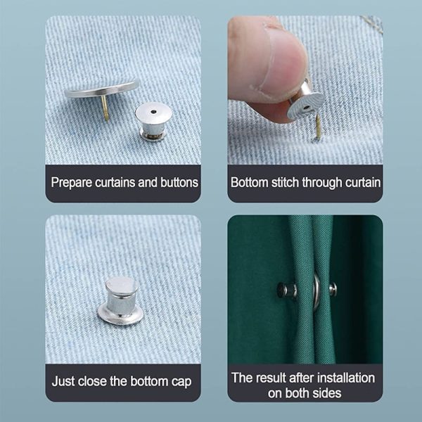 Magnetic Curtain Clip 4 Pair/Set