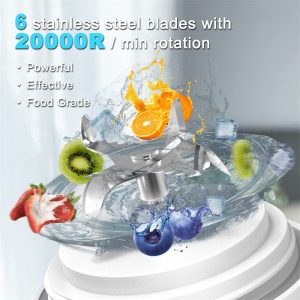 Mini Portable Blender Juicer For Shakes And Smoothies With 6 Blade