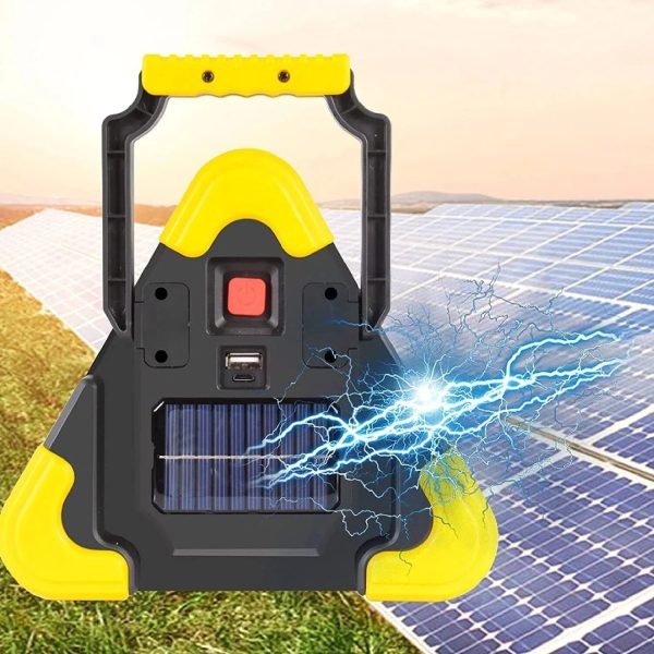 2In1 Solar Emergency Triangular Roadside Warning Light