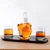 Funny Creative Glass Bottle And Glasses