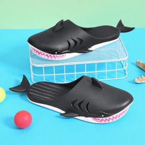 Shark Slippers Beach Shoes Home Flat Slippers