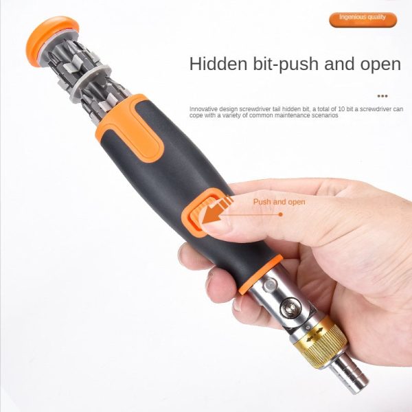 10 In 1 MultiAngle Ratchet Screwdriver Professional Tools