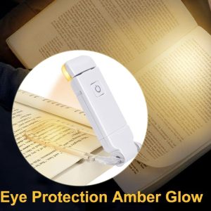 Led Usb Rechargeable Book Reading Light Adjustable Brightness Portable Bookmark