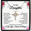 Gift To My Baby Girl Daughter Cross Dancing Necklace